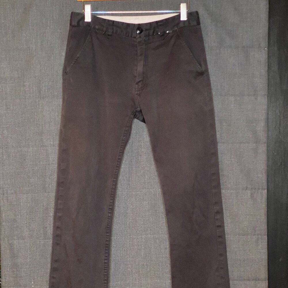 The Hundreds Mens Marker Chino Pants, flat front, color Black, size 30